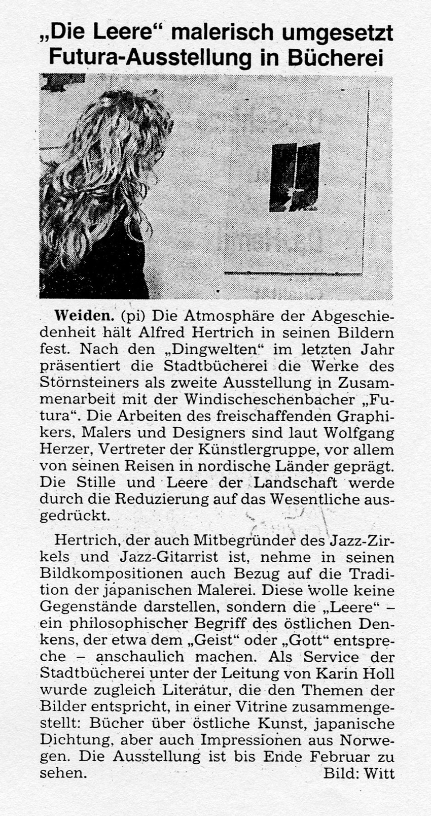 Die Leere Alfred Hertrich