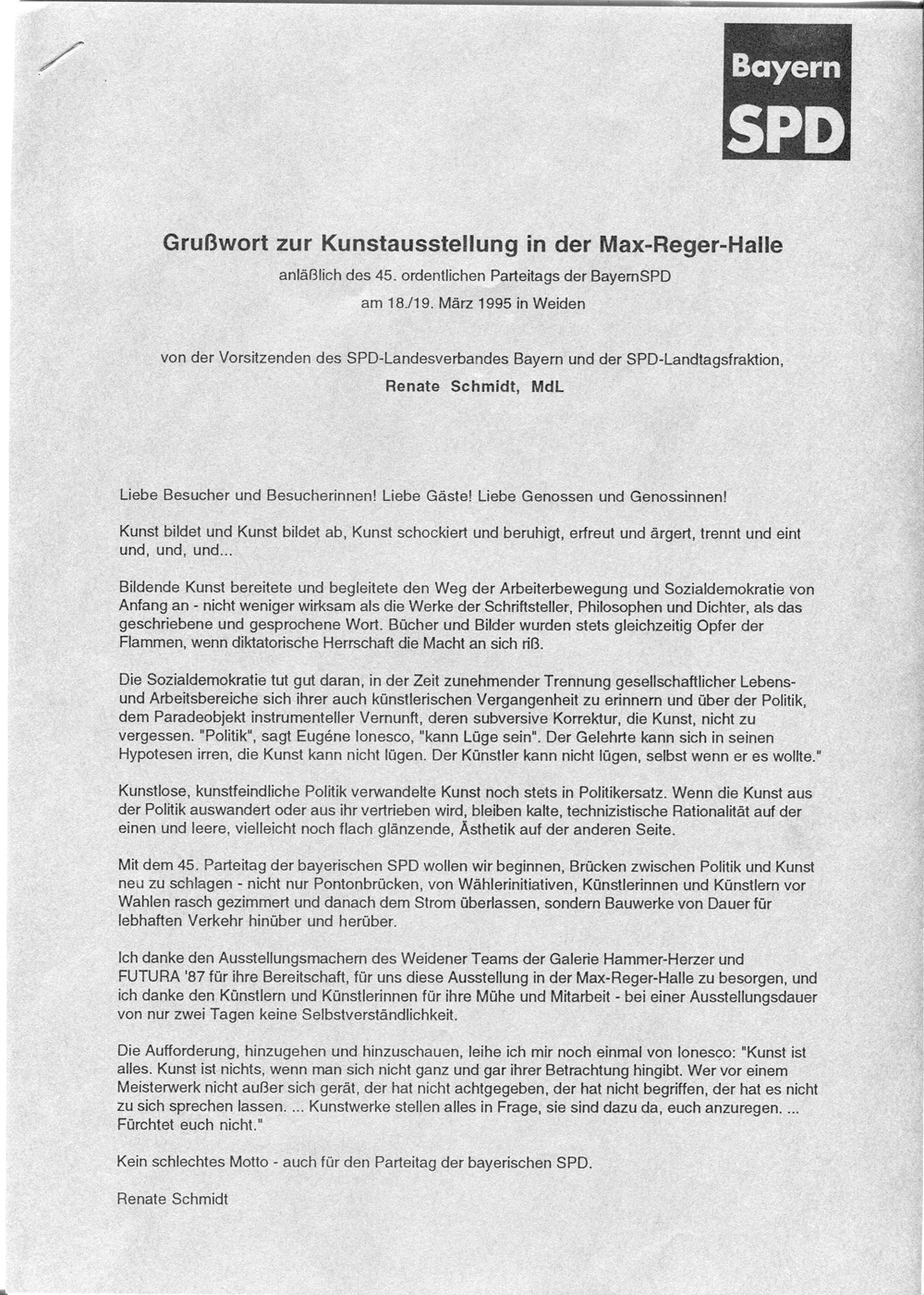 SPD-KULTUR-Politik