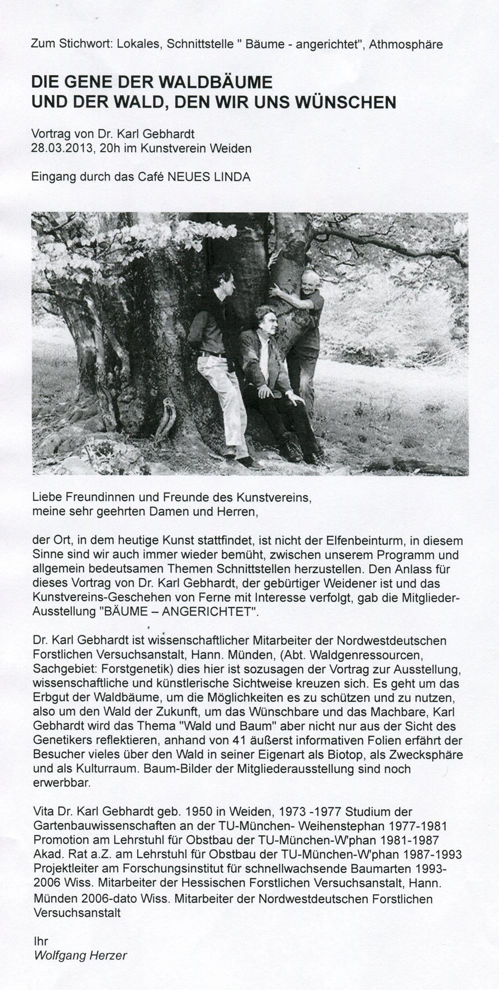 Die Gene der Waldbäume und der Wald, den wir uns wünschen