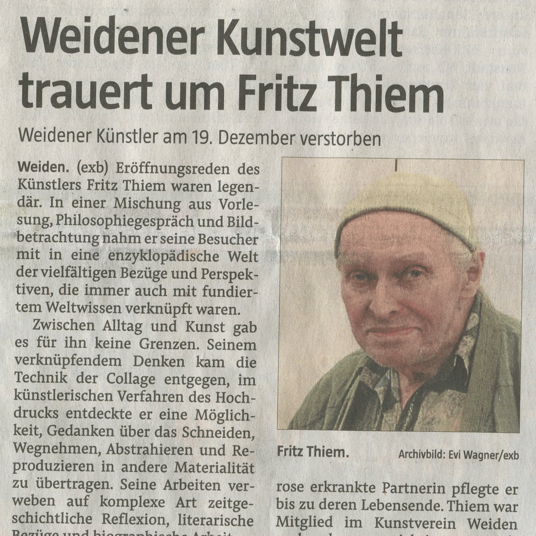 Wir trauern um Fritz Thiem